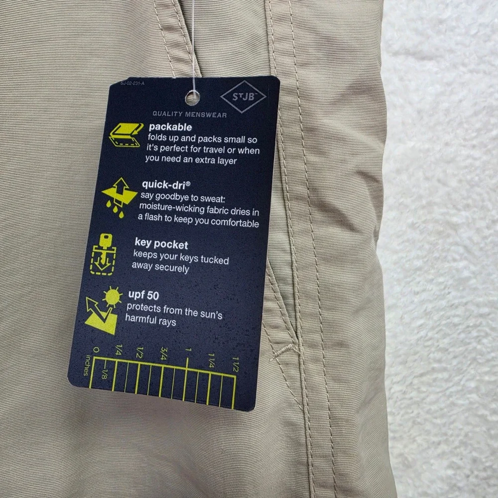*NWT* St Johns Bay Terra-Tek Hybrid Shorts Mens 42 Quick Dry - Picture 3 of 8